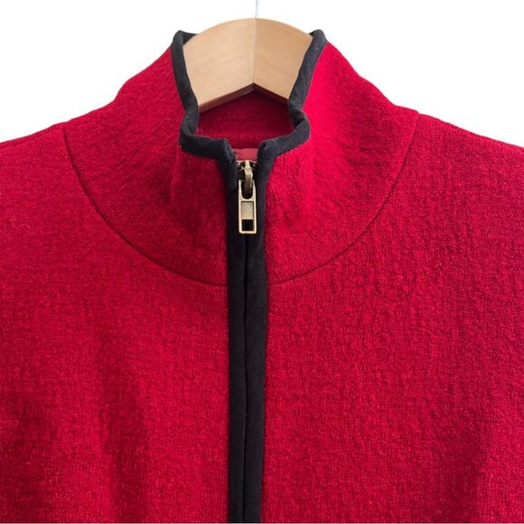 TRANSITIONS Wool Blend zip up Blazer Jacket Womens Size S EUC CLASSY! - Picture 7 of 10